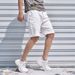 Men's Clothing Fashion Solid Color Denim Shorts Men's Casual Ripped Pants Washed Beach Pants Brushed Shorts Men_mkmklike.com