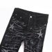 Unisex Retro Flared Jeans Five-Pointed Star Rhinestone Detail Loose Fit American High Street Style Trendy Painted Design_mkmklike.com