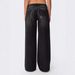 Women's Loose Fit Printed Wide Leg Jeans - Vintage Washed Denim For Casual & Office (Dark Blue/Black)_mkmklike.com
