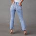 European And American New Stretch Straight Jeans Women's Elegant Commuter Ripped Washed Trousers_mkmklike.com