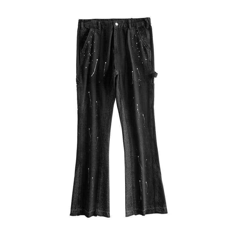 Men's Clothing Retro Loose Straight Washed Jeans Men Spring And Autumn Casual Wide Leg Trousers_mkmklike.com