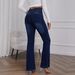 2025 European And American Cross-Border Elastic Waist High-Waist Stretch Slim Fit Flared Hip-Lifting_mkmklike.com