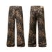 XXBRO Unisex Leopard Print Jeans – Vintage Straight-Leg Denim Pants With Sandwashed Finish (S-3XL, Mid-Rise, Gender Neutral Fit)_mkmklike.com