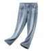 Spring And Summer Thin Jeans Men's Tencel Lyocell American High Street Loose Fashion Brand Straight Leg Hanging Casual_mkmklike.com