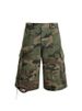 Spring/Summer Men's Distressed Camouflage Stonewashed Capri Pants Ripped Cargo Loose Fit Denim Shorts_mkmklike.com