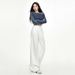 American Retro High-waisted Loose Wide-leg Pleated Drapey Straight Jeans For Women Wholesale_mkmklike.com