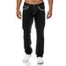 Men's Clothing High Quality New Men's Slim Double Line Jeans Three Color Denim Straight Pants_mkmklike.com