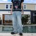 American Style Loose Straight Jeans For Men 2025 New Autumn Fashion Beaded High Street Wide Leg Pants Trendy_mkmklike.com