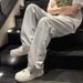 Men's Black Gray Denim Jeans Spring Style Cleanfit Loose Wide Leg Mid Waist Casual Trousers Trendy Retro Hong Kong Style_mkmklike.com