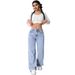 Sweet And Spicy Style High Waist Straight Jeans Women's Summer New Loose And Versatile_mkmklike.com