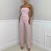 Women's Clothing Cross Border Independent Station Sexy Off Shoulder Shiny Vest Diamond Trousers Suit Two Piece Suit For Women_mkmklike.com