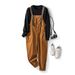 Pure Reverse Craftsman Workwear Retro Loose BF Straight Leg Overalls American Style Casual Jumpsuit Long Pants For Men_mkmklike.com
