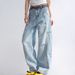 "Deconstructed Lightweight Jeans For Men & Women – Loose Straight-Leg Wide Pants | Summer 2025 Trendy Streetwear"_mkmklike.com