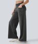 High-Waisted Wide Leg Jeans For Women - Stretch Zip-Fly Trousers With Vintage Wash, Comfortable Straight Cut Denim Pants (S-5XL)_mkmklike.com