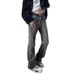 High-end Men's Flared Jeans 2025 Summer Slim-fit Bell-bottom American High Street Style Curved Pants For Men_mkmklike.com