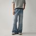 Men's Clothing Retro Loose Fitting Flared Jeans For Men American High Street Fashionable Trendy Design Long Pants Cool Rebellious Vibe New Style_mkmklike.com