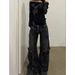 Y2k Dark American Retro Jeans With Deconstruction Design, Street Hip Hop Wide Leg Pants, Loose Trousers_mkmklike.com