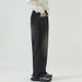 Nordmann Black Gray Jeans Men 2025 New Trendy Brand Vintage Washed Straight Loose Wide Leg High Street Casual Pants_mkmklike.com