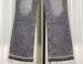 Men's Cleanfit Washed Black Gray Splatter Fringe Flared Jeans - Straight Leg Distressed Denim Pants With Raw Hem_mkmklike.com