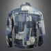 Loom Unique Design Spring New Ripped Denim For Men Youth Graffiti Jacket Casual Coat Outerwear_mkmklike.com
