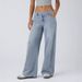 Women's High Waist Straight Leg Jeans - Classic Denim Pants For Casual & Streetwear (Multiple Colors & Sizes)_mkmklike.com