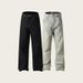 Streetwear Washed Jeans – Relaxed Fit Slight Flare For Men (Black & Vintage Wash, Sizes M-4XL)_mkmklike.com