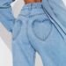 Women's High Waist Straight Leg Jeans Slim Fit With Heart Pocket Casual Fashion Light Blue Denim Full Length For Spring/Autumn & Summer_mkmklike.com