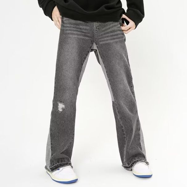 Smoky Gray Flared Jeans High Waisted Slimming Ankle Pants For Petite Men And Women Autumn/Winter 2026 Style_mkmklike.com