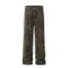 American Style Niche Leopard Print Jeans Unisex Loose Trendy Brand Dance Summer Street Hip Hop Floor-Length Pants_mkmklike.com