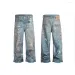 Men's Jeans 3D Printed Full Diamond For Men Straight Washed Distressed Shinning Diamon Denim Trousers Hip Hop Loose_mkmklike.com