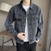 Men's Clothing Casual Denim Trendy Tops Handsome Jacket_mkmklike.com