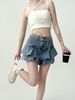 K Cowboy Midi Skirt, Women's Cake Skirt, A-line Mini Skirt, High Waist Design, Niche Hip Hugging Spicy Girl Short Skirt_mkmklike.com