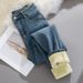 High-Quality Thick Fleece Vintage Blue Skinny Jeans For Women Winter 2025 Pencil Stretch Fleece-Lined Tight Pants 23_mkmklike.com