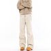 Men's Straight Leg Cargo Jeans Wrinkled Loose Fit Wide Leg High Street Style Trendy Casual Trousers_mkmklike.com
