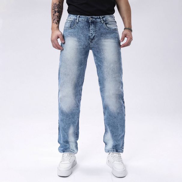 Men's Clothing Stretch Skinny Jeans Slim Fit Blue Trousers Multiple Embroidered Back Pockets Casual Denim_mkmklike.com