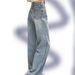 American Retro Wide-leg Jeans For Women, Spring And Autumn, High-waisted, Loose-fitting, Drapey, Floor-length, Slimming,_mkmklike.com