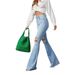 Women's Clothing Washed Hole High Waist Temperament Denim Wide Leg Pants Women_mkmklike.com