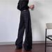 Vintage American Raw Denim Jeans For Men – Black Bootcut Staple With Classic Stitching (S-XXXL, Mid-Rise, Polyester Blend)_mkmklike.com