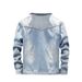 Autumn And Winter Fleece Thickened Denim Jacket Men's Korean Version Trend Loose Tooling Jacket Trendy Japanese Clothes_mkmklike.com