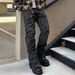 Men's Slim Fit Distressed Jeans – Vintage Washed Denim Pants With Stretch Comfort, Tapered Leg & Raw Hem (XS-XXL, Mid-Rise, Zip Fly)_mkmklike.com