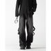 Structural Design, Workwear, Jeans, Men's American High Street, Hip-Hop, Hooligan, Handsome, Washed, Niche, Loose Wide_mkmklike.com