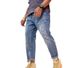Summer Thin Ripped Nine-point Pants Men's Trendy Brand Fattened Plus Size Denim Nine-point Pants Men's Loose Harlan Pants Men's Pants_mkmklike.com
