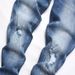 2025 Autumn New Street Trendy Men's Jeans Fashion Hanging Decoration Trend Swinging Paint Slim Fit Small Feet Mid Waist_mkmklike.com