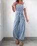Women's Fashion Casual Loose Wide Leg Denim Overalls Jeans_mkmklike.com