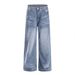 Washed White Wide-Leg Jeans For Men Street Style American Vintage Loose Casual Straight-Leg Pants Versatile Trousers_mkmklike.com