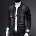 Pulse Pulse European Style Men's Denim 2022 Spring Autumn Trend Retro Slim Fit Stretch Trendy Brand Embroidered Jacket_mkmklike.com