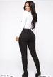 2023 European And American Women's Fashion Cross-border Jeans, High-waisted Stretchy Foreign Trade Skinny Pants, Black_mkmklike.com