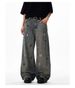 Embroidered Trendy High Street Men's Jeans Loose Straight Wide-Leg Pants 2025 New Trend_mkmklike.com