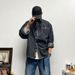 Retro Casual Loose Striped Denim Long Sleeved Shirt Men's Versatile Shirt Jacket_mkmklike.com