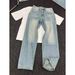 Men's Vintage High Street Bootcut Jeans - Relaxed Fit Distressed Denim Pants For Casual Wear_mkmklike.com